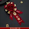 Conjunto Completo de Lapelas de Casamento para Membros da Família, Suprimentos de Casamento para o Noivo, Noiva, Pais, Padrinhos, Madrinhas, Lapelas de Casamento de Veludo