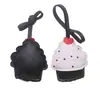 Encanto de llavero de cuero para bolso, diseño creativo de pastel de helado, llavero para coche, accesorio para coche, adorno decorativo, estilo dulce, en stock