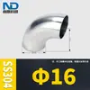 Codo de soldadura sanitaria de acero inoxidable 304 de 90 grados interior y exterior pulido espejo estampado tubería de soldadura para alimentos accesorios codo