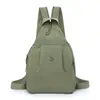 Mochila de Viaje de Gran Capacidad para Mujer Nueva Mochila Pequeña Ligera Bolso Versátil de Hombro y Pecho Bolso Cruzado de Textura de Moda