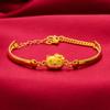 Juego de cadenas Vietnam arena oro imitación oro joyería gato de la suerte collar colgante colgante damas fabricantes conjurar una generación de cabello