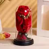 Regalo del Día de San Valentín para Esposa: Ramo de 7 Rosas en Cúpula de Cristal, Regalo de Cumpleaños Práctico, Adornos Exquisitos al por Mayor