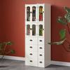 Gabinete Cubo de Madera Maciza Cajón Gabinete Estrecho con Puerta 20/25/30/37/45 Gabinete para Espacios Pequeños Almacenamiento para Espacios Pequeños Librero Alto