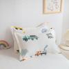 Funda de almohada infantil de algodón al por mayor, funda de almohada de algodón de verano, set de forro de almohada para estudiantes de dibujos animados para bebés de jardín de infantes