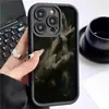 Diagrama de Gestos Escada Preto Ranhura Nova Adequado para Capa de Celular Iphone/15/16/17Promax Capa Protetora