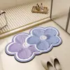 Alfombrilla moderna de tierra de diatomeas para entrada, dormitorio, baño, estudio, antideslizante, absorbente de agua, secado rápido, resistente al desgaste, fácil de mantener