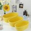 Cesta de almacenamiento ovalada tejida con cuerda de algodón, cesta de almacenamiento moderna y sencilla para el hogar, para refrigerios y cosméticos, cesta de almacenamiento de escritorio.
