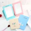 Espejo de maquillaje plegable Erlifan espejo de escritorio hogar grande dormitorio de estudiante espejo pequeño espejo de mujer espejo plateado