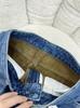 Jeans Rectos Gruesos de Terciopelo Azul Retro Cálidos Sueltos para Mujer Otoño e Invierno Nuevos Pantalones de Cintura Alta Ajustados Estrechos de Pierna Ancha
