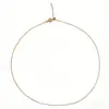 Pin de posicionamiento ajustable con cuenta de oro real de 14K Cadena universal Cadena en forma de O Cadena de cuentas Cadena simple para DIY Collar simple y versátil para mujer