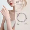Maquillaje Rojo Te Da un Nuevo Pulsera de Abalorios Estilo Chino Ágata Roja Gelatina de Lichi Ojo de Gato, un Accesorio Vintage Exquisito que Realza el Cutis para Mujeres