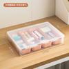 Caja de almacenamiento de papelería estudiante lápiz de color pincel pincel crayón cinta para cuenta de mano compartimento abatible caja doble transparente