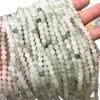 Contas Redondas de Esmeralda Natural Tianshan Pulseira Colar Verde Esmeralda Gelo Contas Soltas de Jade Contas de Ábaco Acessórios para Joias DIY Atacado