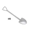 Cuchara para sandía de acero inoxidable al por mayor cuchara dorada tipo pala para el hogar cuchara para postre cuchara para ensalada de frutas cuchara para helado cuchara de moda en internet
