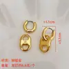 Nuevos Pendientes con Forma de Nariz de Cerdo Serie T, Moda Europea y Americana, Lujo Ligero, Pendientes Simples y Elegantes, Accesorios para Orejas Creativos y Lindos