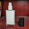Botella Plana de 30ml Botella para Loción Base Líquida Emulsión Acuosa Esencia Portátil Acrílico con Dosificador Material de Empaque Cosmético