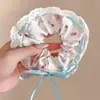 Scrunchie de Renda Xadrez Novo de Verão Estilo Japonês e Coreano de Alto Valor Acessório para Rabo de Cavalo de Menina Doce