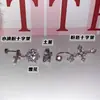 Pingente Cruz Rosa Pêssego Cristalino Anel Ferradura Aço Titânio Versátil Brinco Stud Osso da Orelha Brincos Personalizados
