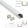 Kit de Carcaça para Luminária Linear de LED Kit de Carcaça para Luminária de Armário Kit de Ranhura de Alumínio Carcaça para Barra de Luz LED Rígida Carcaça para Luminária de Escritório