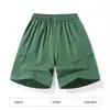 Pantalones Cortos Deportivos Casuales de Verano Finos para Hombre Transfronterizos, Pantalones Cortos de Cinco Puntos de Seda Helada de Secado Rápido, Pantalones Cortos de Playa Sueltos Estilo Americano