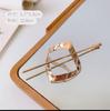 Simples Moderno Internet Celebridade Grampo de Cabelo Elegante Pérola Borla Hairpin Bola Cabeça Metal Cabelo Artefato Super Fada Headwear para Mulheres
