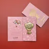 Crachá Corporativo Personalizado Logo Ouro Puro 999 Ornamentos de Buquê de Rosas Flor Imortal Dourada Loja de Ouro Pequenos Presentes