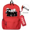Mochila de dibujos animados de dos piezas, bolsa para portátil, bolsa de almacenamiento