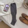 Calcetines de estilo ballet serie miu otoño e invierno sin pies para pantorrilla, delgados, calcetines de medio dedo JK, calcetines de tacto de alta gama con botas, calcetines largos holgados