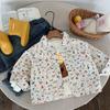 Camisa Infantil Bangcheng 2026 Primavera Novo Estilo Meninos e Meninas Estampa Completa Desenho Animado Camisa de Bebê Tendência H0139