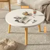 Mesa pequeña de mirador mesa redonda de dormitorio mesa kang mesa de centro pequeña mesa baja para apartamento pequeño tatami mesa baja mesa de té mesa baja para el hogar mesa de té