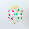 Globo de látex transparente de 12 pulgadas con forma de nube de puntos de onda, grueso y a prueba de explosiones, con variedad de colores, diseño de globo de dibujos animados para cumpleaños de niños
