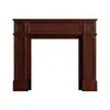 Gabinete Decorativo Negro para Chimenea para Sala de Estar, Interior del Hogar, Exhibición de Bodas, Divisor Estrecho de Madera Maciza para Entrada, Gabinete Estrecho Vintage Francés