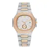 Reloj missfox Hip hop europeo y americano esfera grande totalmente de diamantes oro totalmente de diamantes reloj de cuarzo para hombre ventas directas de fábrica