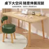 Mesa de escritório de madeira maciça para casa, mesa de jantar para casa, escrivaninha para estudante, escrivaninha para quarto, mesa simples para computador de mesa para moradia alugada