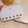 Pendientes Pequeños de Tuerca de Flor con Atmósfera Degradada Super Hada para Mujer Moda Temperamento Versátil Sentido de Alta Gama Pendientes de Primavera Verano Joyería para la Oreja