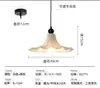Luminária pendente floral, luminária de cabeceira, luminária de corredor estilo vintage, luminária de madeira maciça estilo creme com 6 luzes, luminária pendente em forma de espinha de peixe sem chama