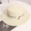 Chapéu de Palha Elegante com Logo M de Designer Francês para Mulheres, Popular na Internet, Hyatt Benfeng, Celebriedade, Chapéu de Praia para Férias de Verão na Beira-Mar para Mulheres