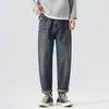 Ropa de Hombre Fengshe / 2026 Otoño-Invierno Novedad para Hombre Estilo Japonés Holgados Jeans Retro Cónicos Ligeramente Acampanados Pantalones de Mezclilla