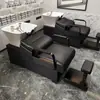Sillón de peluquería para peinar el cabello Cama para lavar el cabello Cama para el cuidado del cabello Peluquería para hombres Cama para lavar el cabello Estilo de celebridad de internet Sillón semi-reclinable Lavabo profundo Cama para shampoo