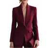 2026 Roupas Femininas Transfronteiriças Europeias e Americanas Outono Novo Terno Elegante de Temperamento Jaqueta Blazer Cintura Marcada Profissional para o Trabalho