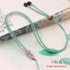 Wenwan pingente de cordão com ágata Jade Buda jóias corda de corda de colar ajustável de tecido masculino e feminino corda atacado
