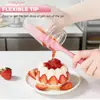 Espátula de Silicona Modelo Nuevo Transfronteriza Espátula para Crema y Pastel Raspador para Hornear Espesado Cuchillo para Mantequilla Suministros de Cocina