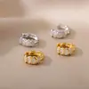 Pendientes Geométricos en Forma de C de Circonita Europeos y Americanos Nuevos y Pendientes para Mujer, Pendientes Elegantes Estilo Ins en Forma de Corazón para Entrega
