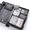 Bolsa de Armazenamento Pequena de Seis Peças Conjunto de Bolsas de Armazenamento para Viagem Mala de Viagem Portátil Embalagem e Organização de Roupas e Sapatos
