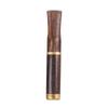 Portacigarros de Madera Maciza de Doble Propósito Grueso y Delgado para Hombres, Elemento de Doble Filtro Lavable, Portacigarros de Ébano Reciclado