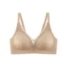 Sujetador Líquido tipo base de maquillaje sin costuras para mujeres con poco busto, Push-Up, sin varillas, recolección lateral del pecho, anti-flacidez, sujetador de encaje cómodo con copas fijas