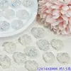 Nuevo DIY Hecho a Mano Pequeña Joyería Flor Rosa Esmaltada Colorido Transparente Pulsera de Cuentas Pulsera Estilo Hada Material