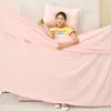 Edredón de verano de seda fría japonesa, color sólido, doble hechizo, edredón de verano, helado, edredón fresco de verano, edredón para aire acondicionado, lavable a máquina, venta al por mayor