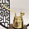 Narguilé Grande Símbolo da Fortuna em Latão, Narguilé Símbolo da Fortuna Quatro em Um com Filtro, Narguilé Portátil Símbolo da Cem Fortunas, Narguilé Destacável