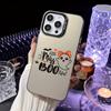 Funda Láser de Manzana de Halloween 15Pro Leopardo Calabaza iPhone16 Acrílico Degradado 14 Funda para Teléfono